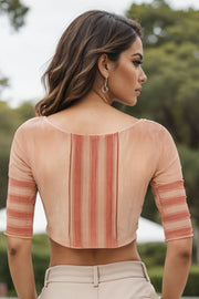 Apricot Orange Andhra Cotton Blouse 10070819