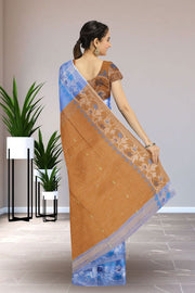 Blue Bengal Handwoven Cotton Saree 10075318