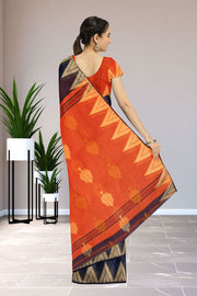 Blue Bengal Handwoven Cotton Saree 10075320