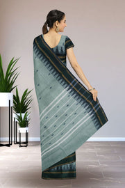 Green Handloom Chettinad Cotton Saree Without Blouse 10075192