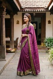 Magneta Vegan Silk Kanjivaram Saree With Checks Design 10077937