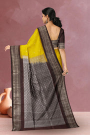 Yellow Gadwal Kuttu Silk Saree 10075428