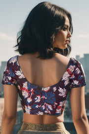 Multicolour Jahota Printed Cotton Blouse 10074484