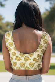 Green Vanaspathi Printed Cotton Blouse 10074477