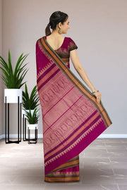 Pink Kanchi Cotton Saree 10069234