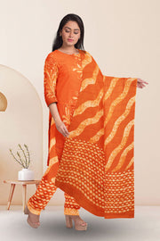 Orange Batik Printed Co-ord Set 10066205