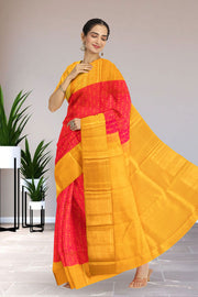 Pink Korvai Pure Zari  Nakashi Kanjivaram Silk Saree 10076137