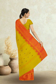 Yellow Handloom Chettinad Cotton Saree 10075106