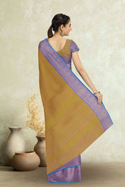 Yellow Handloom Chettinad Cotton Saree 10072589