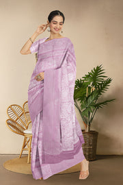Pearly Purple  Kanjivaram Tissue Vegan Silk Saree 10075565