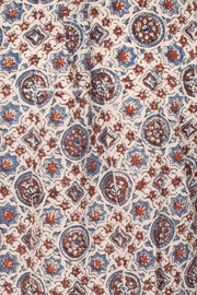 Cream Full Sleeve Ajrakh Printed Cotton Mens Shirt 10071161