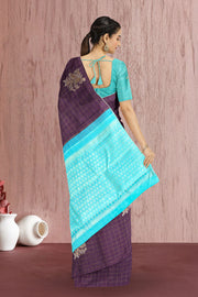 Congo Brown Pure Zari Kanjivaram Silk Saree 10063144