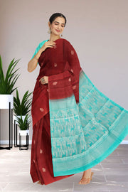 Maroon Handloom Kanjivaram Soft Silk Saree 10066269