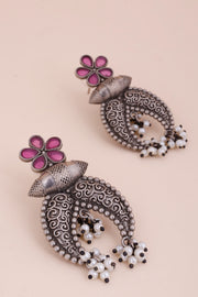 Oxidised Stud Earring