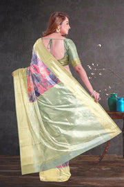 Multicolour Printed Kanjivaram Silk Saree 10075583