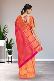 Pink Bridal Kanjivaram Silk Saree 10064986