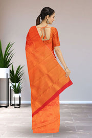 Red Bridal Handloom  Kanjivaram Silk Saree 10064985