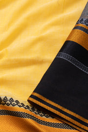 Yellow Shantipur Tant Bengal Cotton Saree