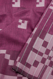 Maroon Bengal Cotton Saree