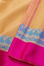 Yellow Shantipur Tant Bengal Cotton Saree 10074968