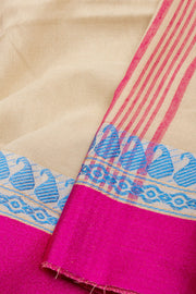 Cream Shantipur Tant Bengal Cotton Saree 10074976