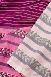 Pink Shantipur Tant Bengal Cotton Saree 10074978
