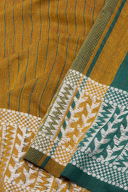 Green Shantipur Tant Bengal Cotton Saree 10074985