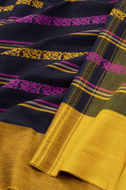  Blue Dhaniakhali Cotton Sarees Without Blouse 10075207