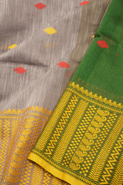 Brown Bengal Handwoven Cotton Saree 10075308