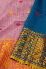 Pink Bengal Handwoven Cotton Saree 10075309