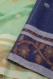 Green Bengal Handwoven Cotton Saree 10075313