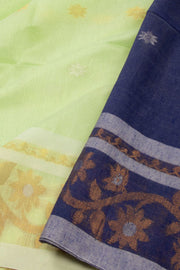 Green Bengal Handwoven Cotton Saree 10075315