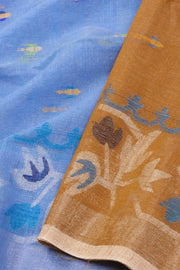 Blue Bengal Handwoven Cotton Saree 10075318