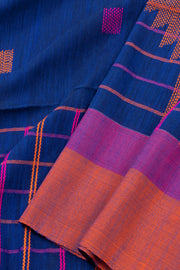 Blue Bengal Handwoven Cotton Saree 10075337