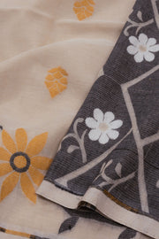 Brown Bengal Handwoven Cotton Saree 10075350