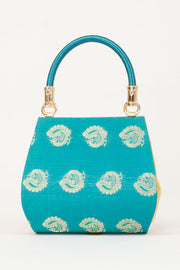 Blue Handcrafted Paithani Potli Bag - Avishya