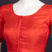 Sunburst Orange Kanjivaram Silk Blouse 10076644