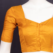 Amber Honey Yellow Kanjivaram Silk Blouse 10076646