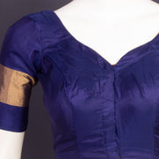 Mystic Purple Blue Kanjivaram Silk Blouse 10076647