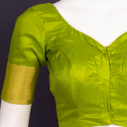 Spring Gold Green Kanjivaram Silk Blouse 10076648