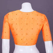 Orange Aari Embroidered Silk Blouse 10069591 - Avishya