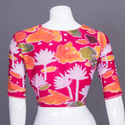 Pink Batik Handpainted Cotton Blouse 10070230 - Avishya