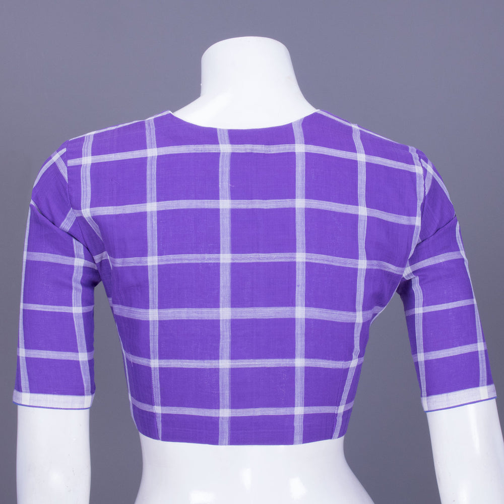 Purple Andhra Cotton Blouse 10070418