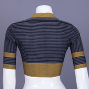 Coal Black Andhra Cotton Blouse 10070420