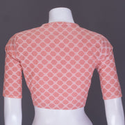  Peach Banarasi Cotton Blouse 10070838