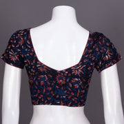 Blue Jahota Printed Cotton Blouse 10072518