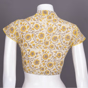 Beige Vanaspathi Printed Cotton Blouse 10072536