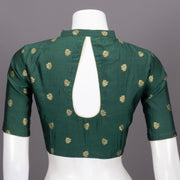 Green Banarasi Silk Blouse 10073447