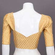Gold Banarasi Silk Blouse 10073459