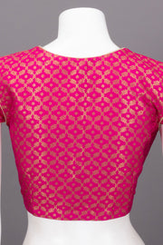 Pink Banarasi Silk Blouse 10073461